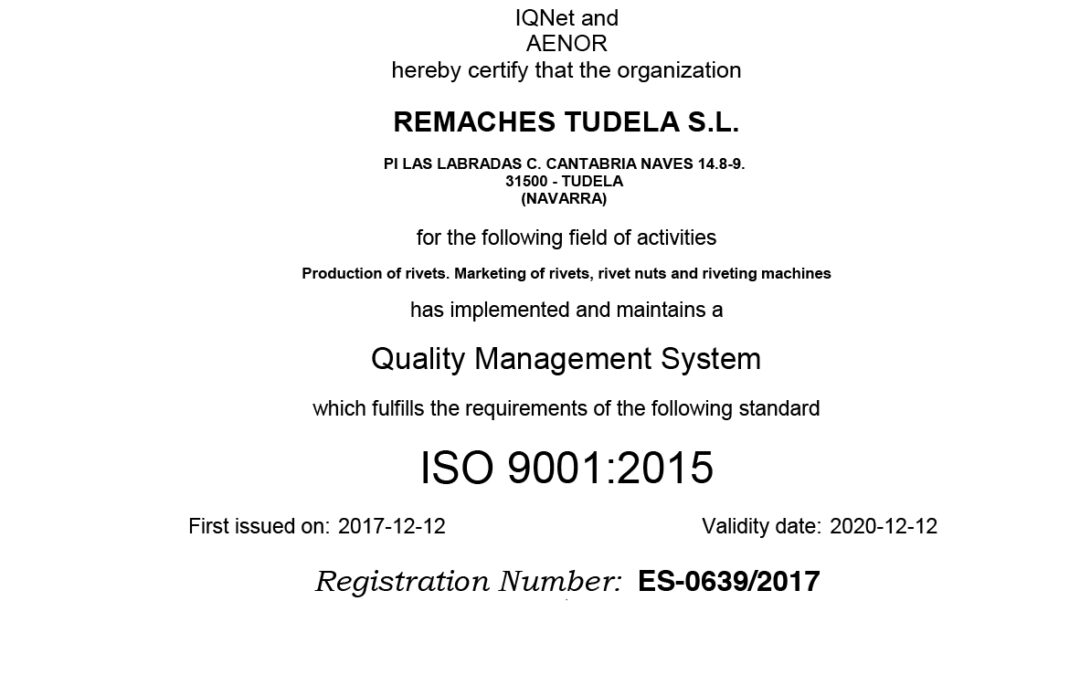 ISO Certified