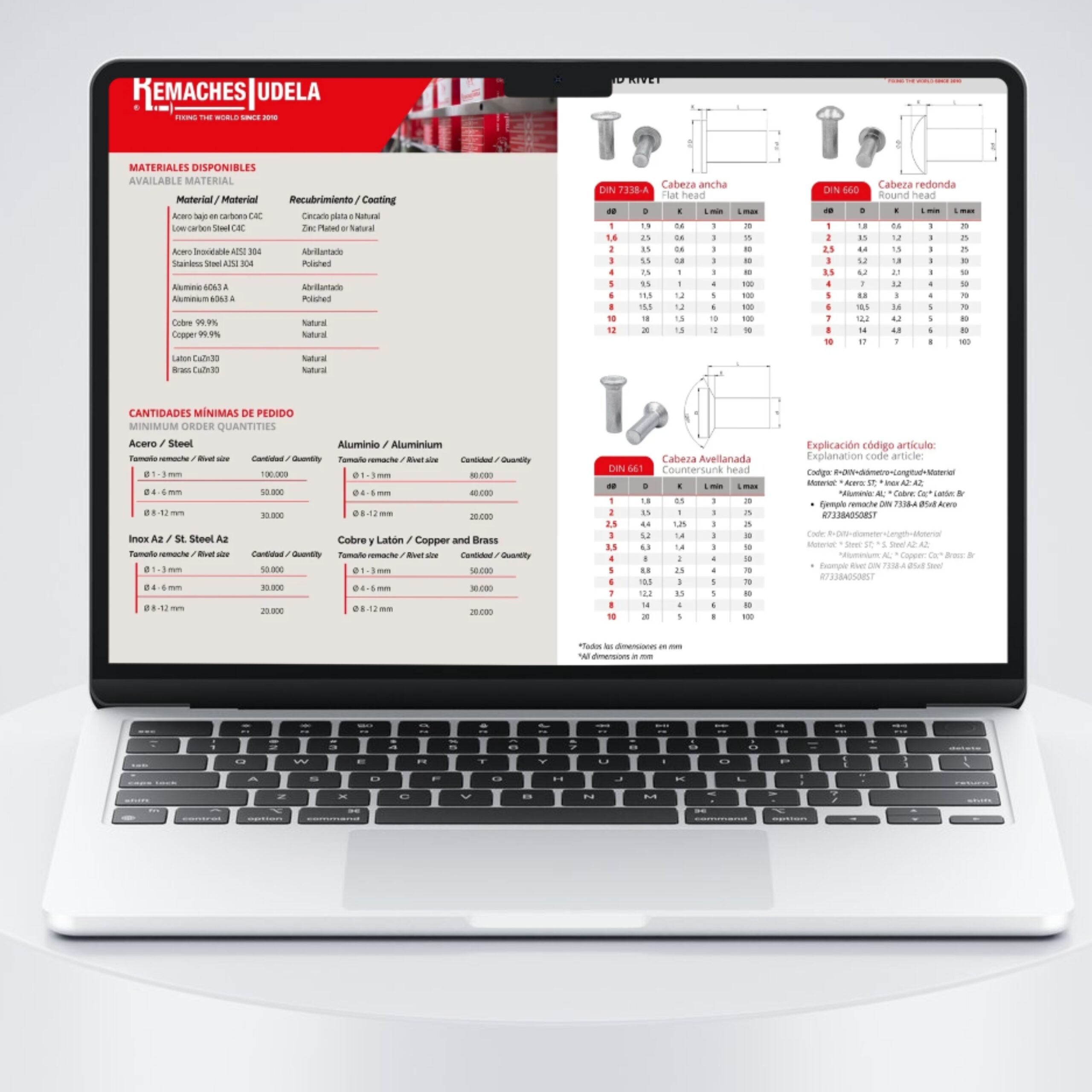 Catalogo en ordenador