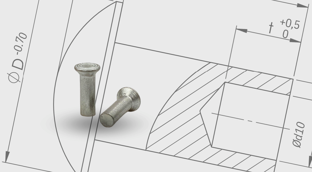 Remaches sólidos de aluminio